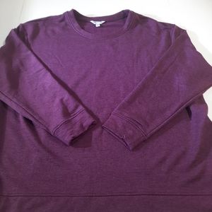 Orvis Womens  Relaxed Soft Cozy Pullover Sweater Purple Size 2XL XXL